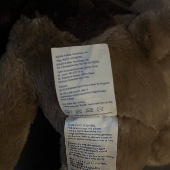 Build a Bear BAB Brown Tan Puppy Dog Plush Stuffed Two Tone Soft Stuffed Animal - Picture 6 of 6